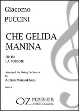 Che gelida manina Orchestra sheet music cover